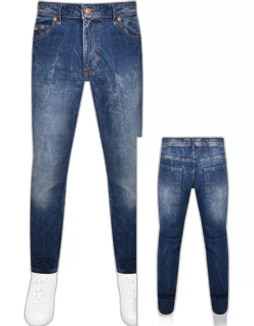 Versace Jeans Couture Slim Milano Tape Jeans Blue