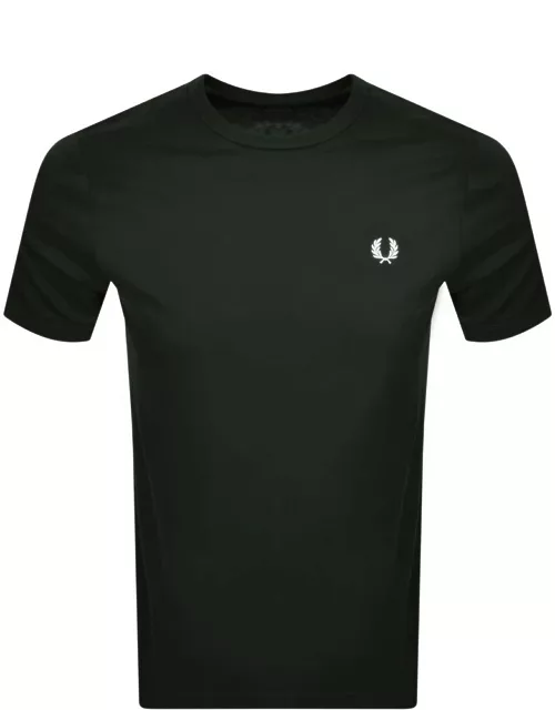 Fred Perry Crew Neck T Shirt Green