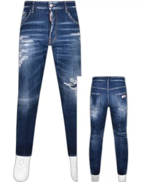 DSQUARED2 Mid Wash 642 Jeans Blue