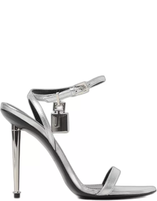 Heeled Sandals TOM FORD Woman colour Silver
