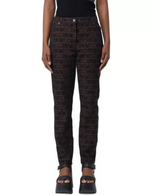 Trousers MOSCHINO COUTURE Woman colour Brown