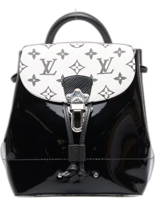 Louis Vuitton Black Leather Vernis Hot Springs Mini Backpack