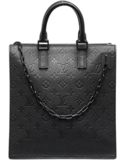 Louis Vuitton Black Leather Monogram Empreinte Sac Plat Messenger Crossbody Bag