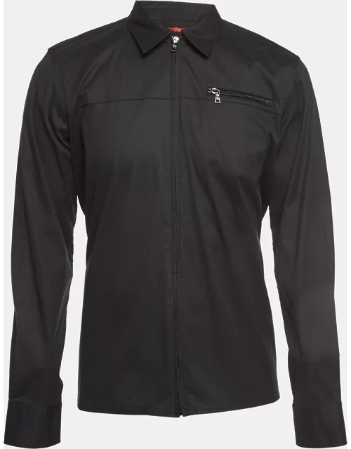 Prada Sport Black Cotton Blend Zipper Jacket
