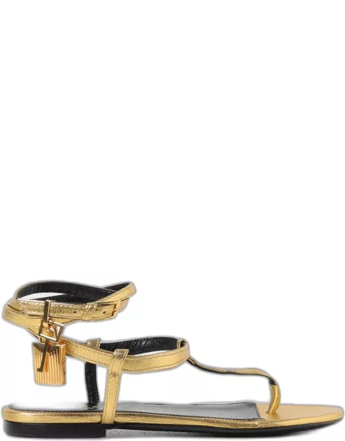 Flat Sandals TOM FORD Woman colour Gold