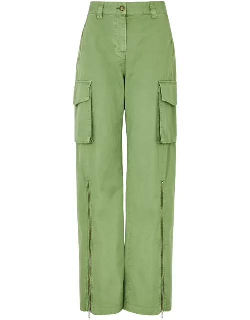Stella Mccartney Cotton Canvas Cargo Trousers - Green - 44 (UK12 / M)