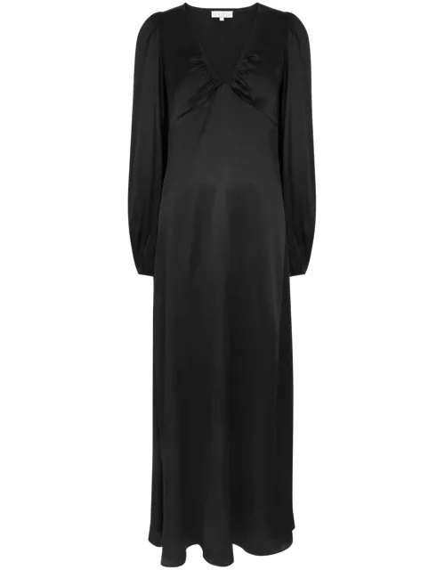 Bytimo Satin Maxi Dress - Black - L (UK14 / L)