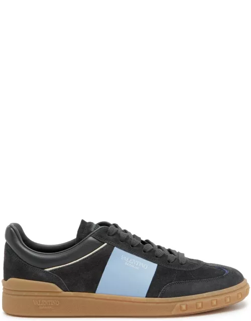 Valentino Garavani Highline Panelled Suede Sneakers - Blue - 44 (IT44 / UK10)