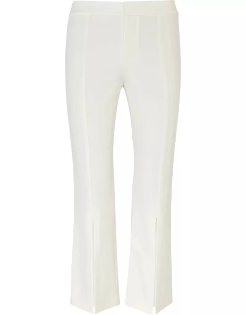 Alice + Olivia Walker Cropped Stretch-jersey Trousers - Off White - 6 (UK10 / S)