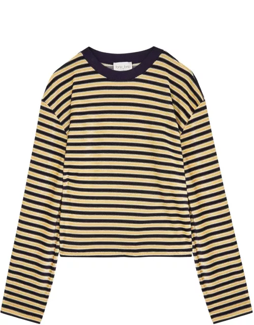 Forte_forte Striped Chenille top - Navy - 0 (UK 6 / XS)