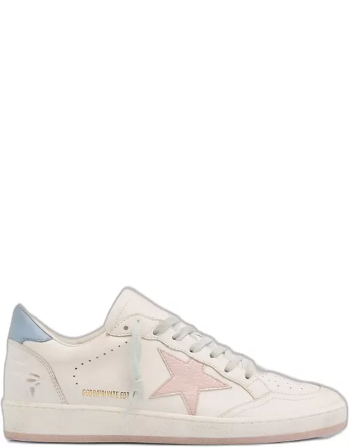 Ballstar Mixed Leather Low-Top Sneaker