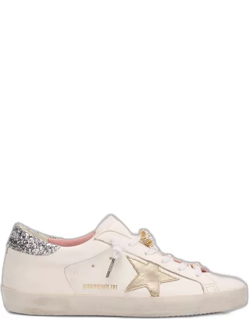 Superstar Pearly Glitter Low-Top Sneaker