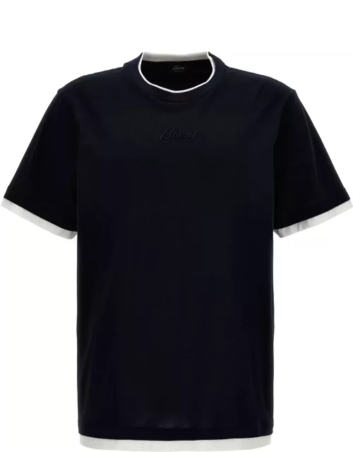 Brioni Logo Embroidery T-shirt