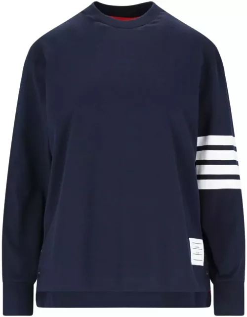 Thom Browne Navy Cotton Sweater