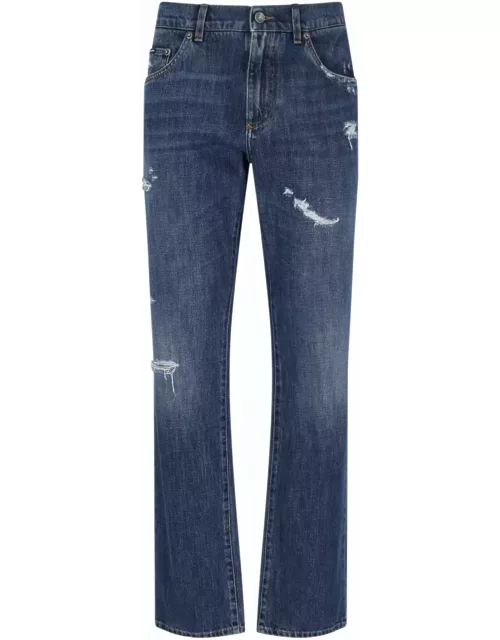 Dolce & Gabbana Jeans With Scraping