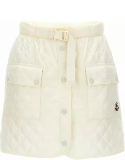 Moncler Women Quilted Mini Skirt