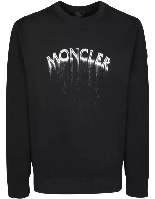 Moncler Logo Black Sweatshirt