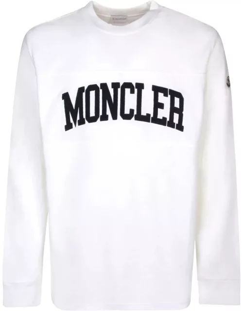Moncler Logo University White Sweatshirt