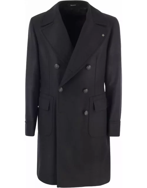 Tagliatore Wool And Cashmere Double-breasted Coat