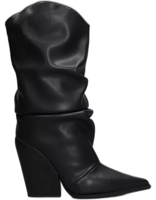 Alexandre Vauthier Boots In Black Leather