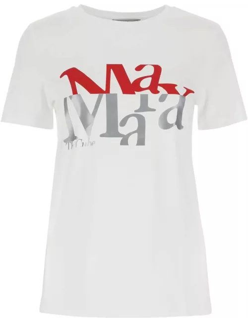 'S Max Mara White Cotton Gilbert T-shirt