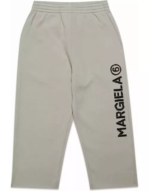 MM6 Maison Margiela Mm6p95u Trousers Maison Margiela Plush Jogger Pants In Fleece With Logo
