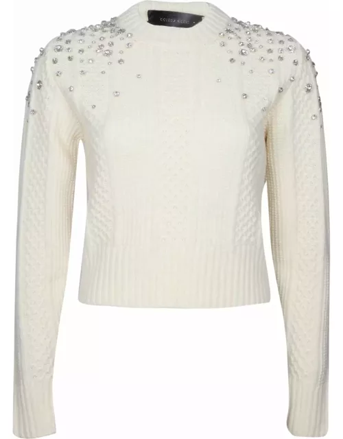 Golden Goose Crystal Crop Sweater