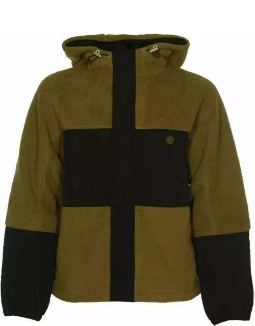 Maison Kitsuné Color-blocked Hooded Jacket
