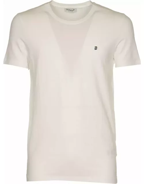 Dondup White Stretch Jersey T-shirt