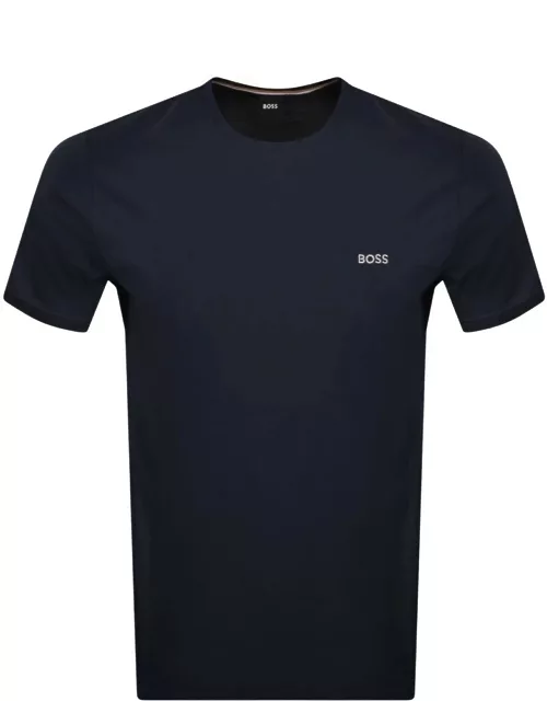 BOSS Logo T Shirt Navy