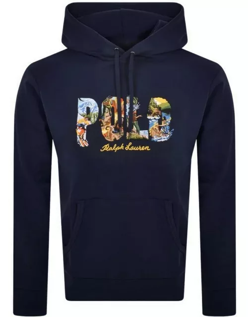 Ralph Lauren Pullover Logo Hoodie Navy
