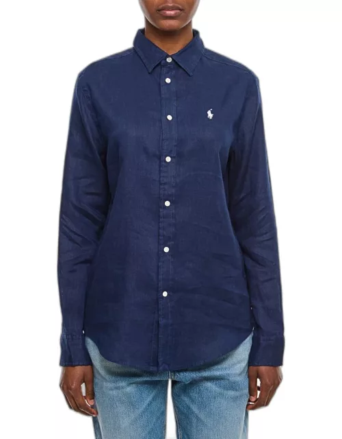 Polo Ralph Lauren Linen Shirt Blue