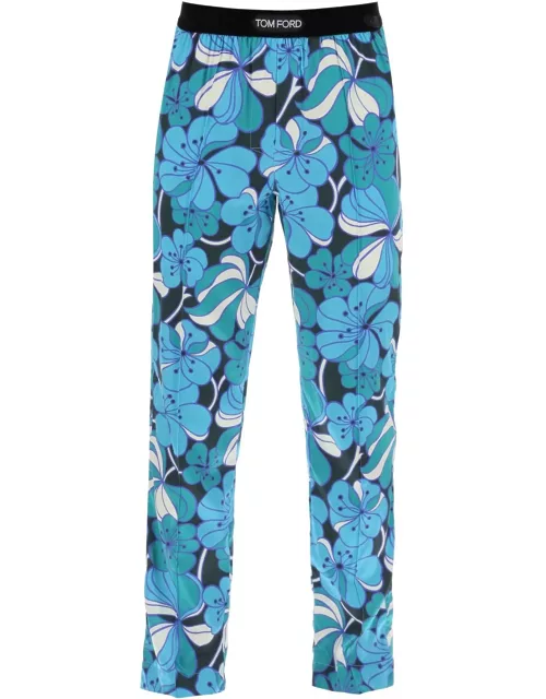 TOM FORD pajama pants in floral silk