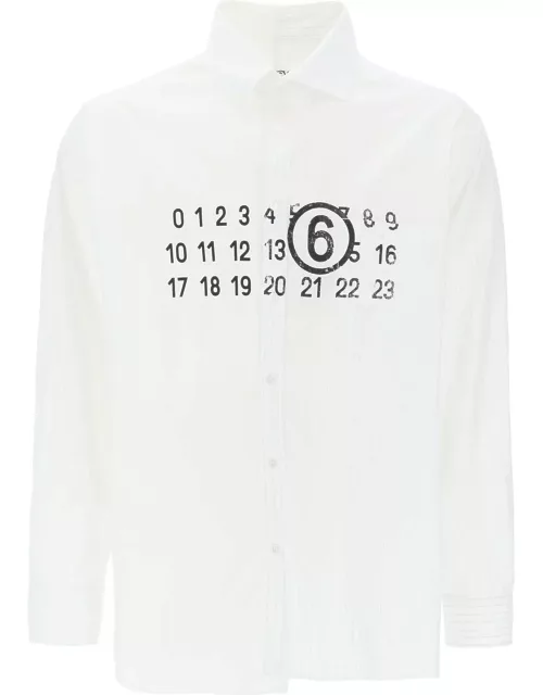 MM6 MAISON MARGIELA "Spliced shirt with numerical graphic