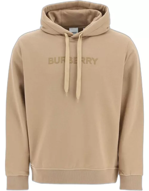 BURBERRY logo print ansdell hoodie