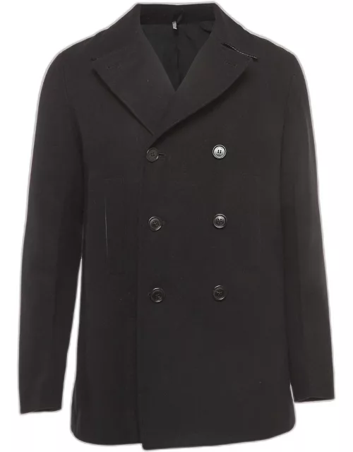 Dior Homme Black Wool Double Breasted Coat