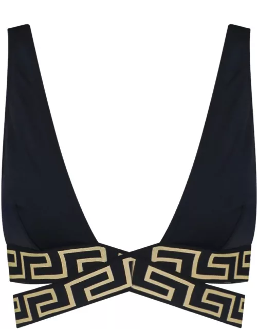 Versace "Greca" Bikini Top