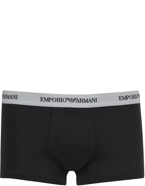 Emporio Armani Stretch-cotton Boxer Briefs - set of Three - Black