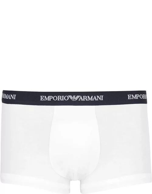 Emporio Armani Stretch-cotton Boxer Briefs - set of Three - White