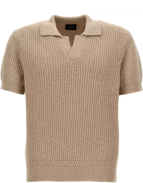 Brioni Knitted Polo Shirt