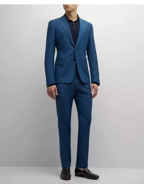 Men's Solid Wool-Blend Suit