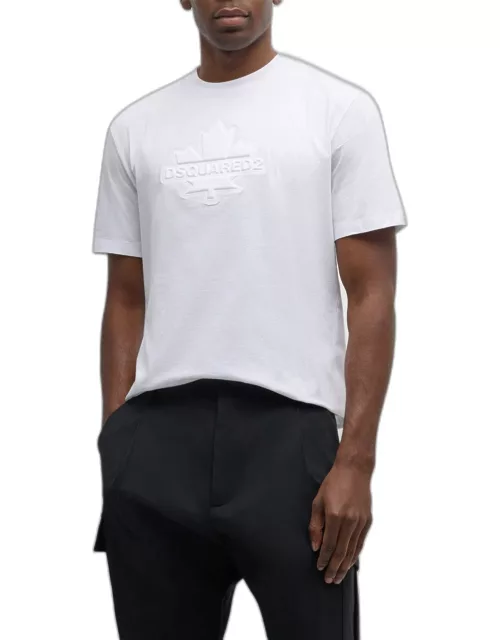 Men's Regular-Fit Embossed Logo T-Shirt