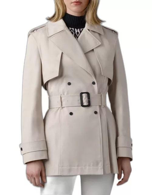Adva Mid-Length Belted Trench Coat