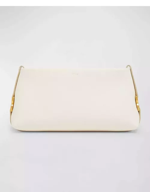 Marcie Clutch Bag in Grained Leather