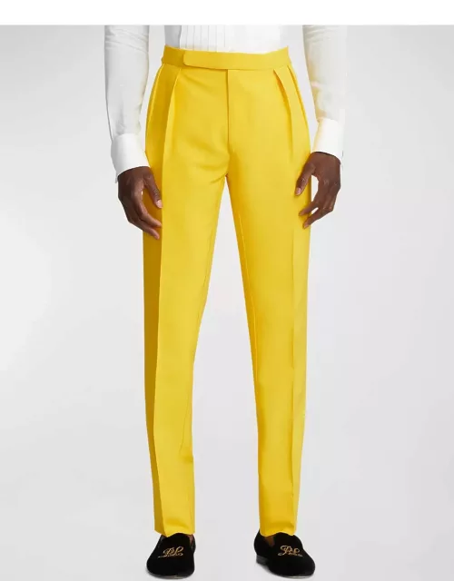 Men's Gregory Silk Pleated Trouser