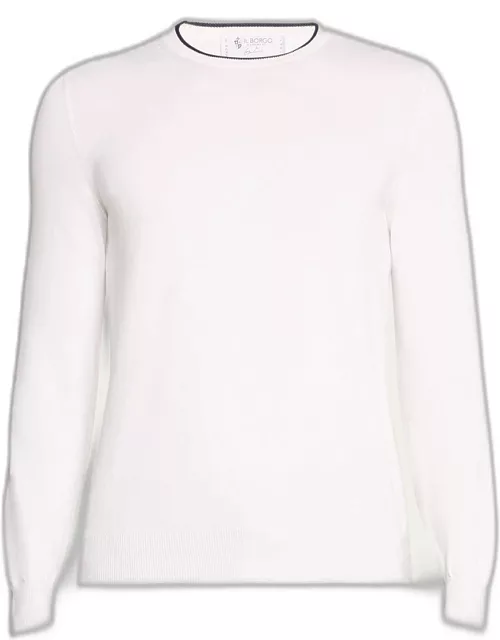 Men's Giza Cotton Crewneck Sweater