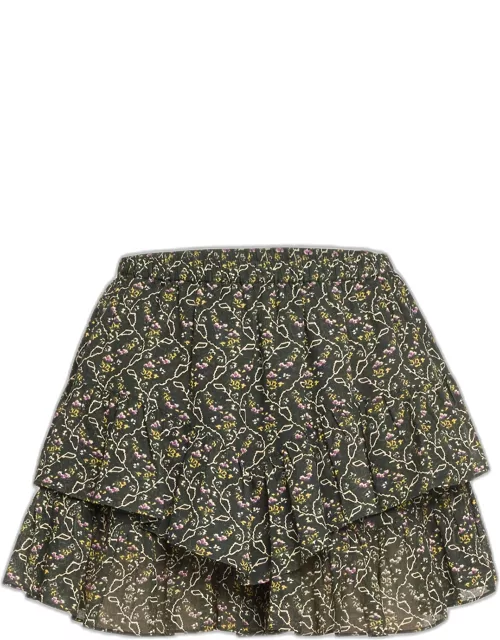 Jocadia Floral Layered Mini Skirt