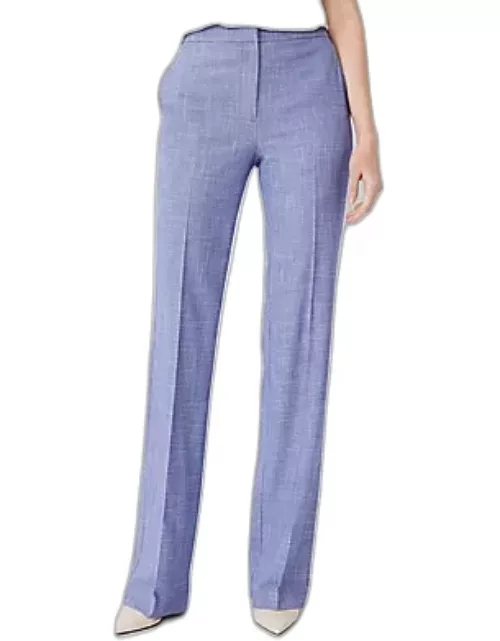Ann Taylor The High Rise Trouser Pant in Cross Weave