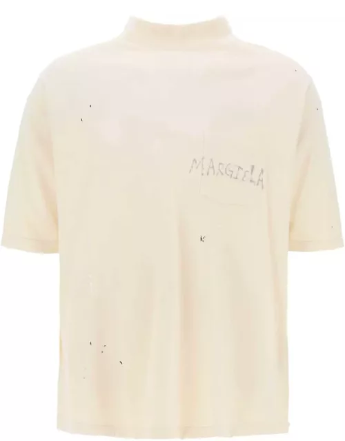 MAISON MARGIELA Handwritten logo T-shirt with written text