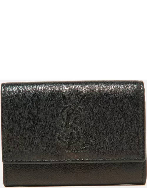 Yves Saint Laurent Black Leather Card Case